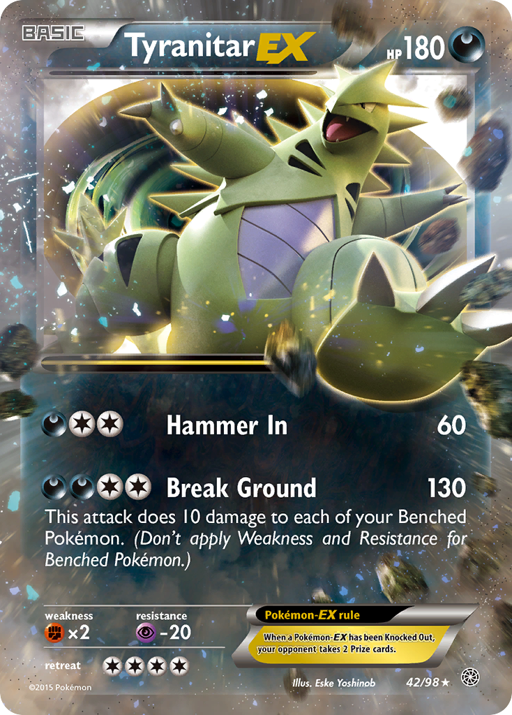 Tyranitar EX (42/98) [XY: Ancient Origins] | Odin's Place