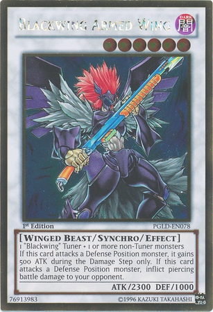 Blackwing Armed Wing [PGLD-EN078] Gold Rare | Odin's Place
