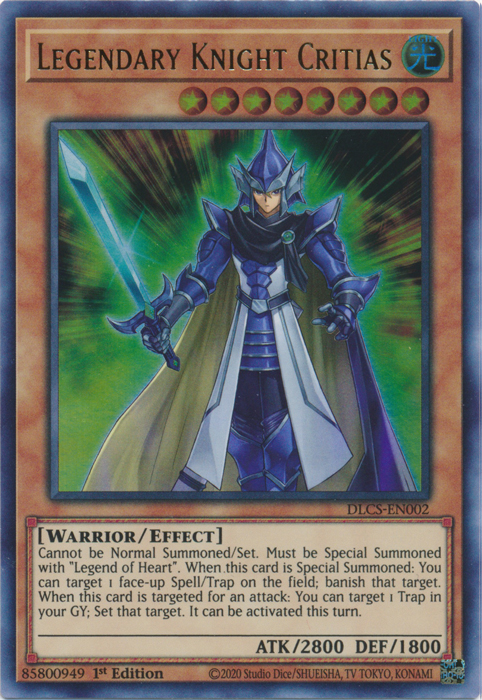 Legendary Knight Critias [DLCS-EN002] Ultra Rare | Odin's Place