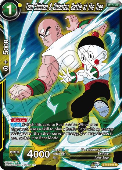 Tien Shinhan & Chiaotzu, Battle at the Tree (BT15-101) [Saiyan Showdown] | Odin's Place