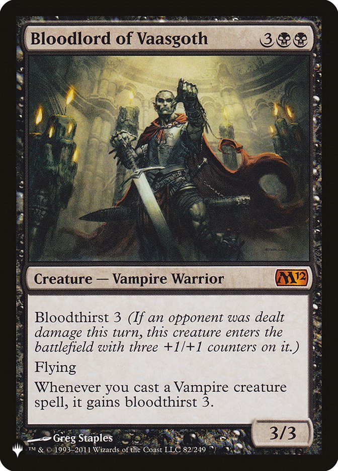 Bloodlord of Vaasgoth [The List] | Odin's Place