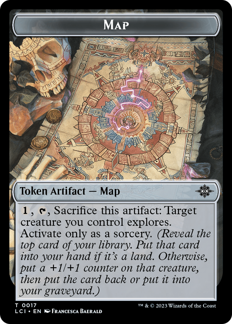 Map // Dinosaur (0009) Double-Sided Token [The Lost Caverns of Ixalan Tokens] | Odin's Place