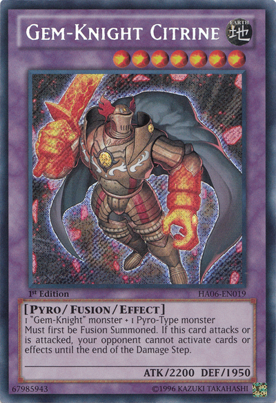 Gem-Knight Citrine [HA06-EN019] Secret Rare | Odin's Place