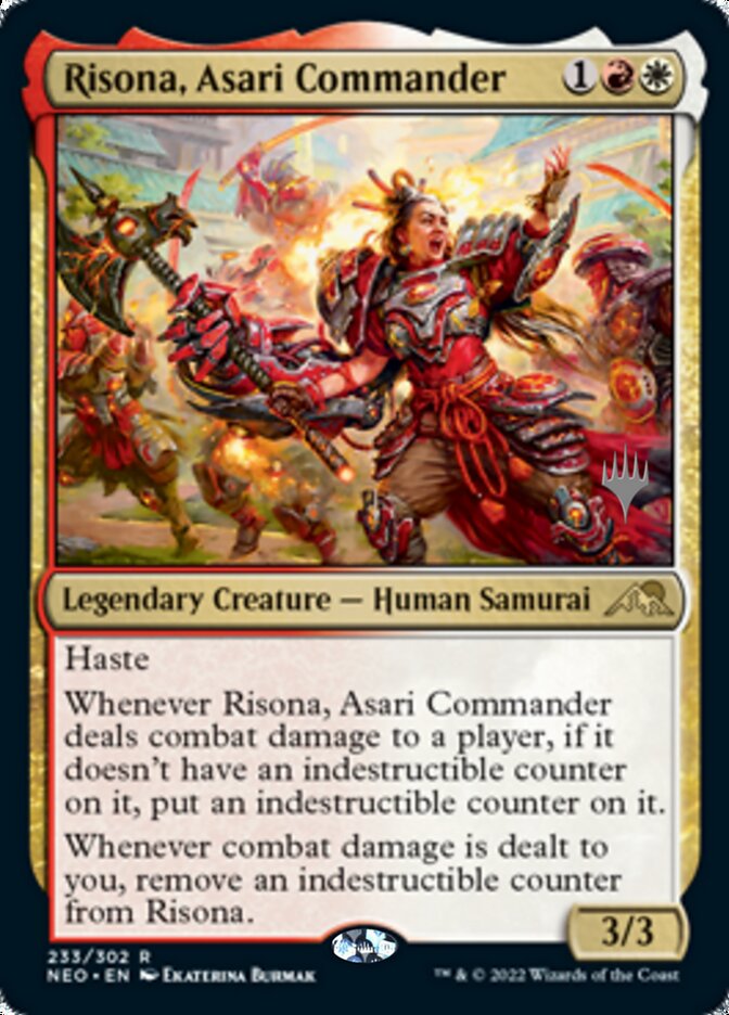 Risona, Asari Commander (Promo Pack) [Kamigawa: Neon Dynasty Promos] | Odin's Place