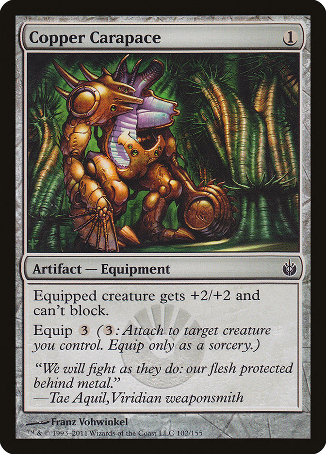 Copper Carapace (102) [Mirrodin Besieged] | Odin's Place