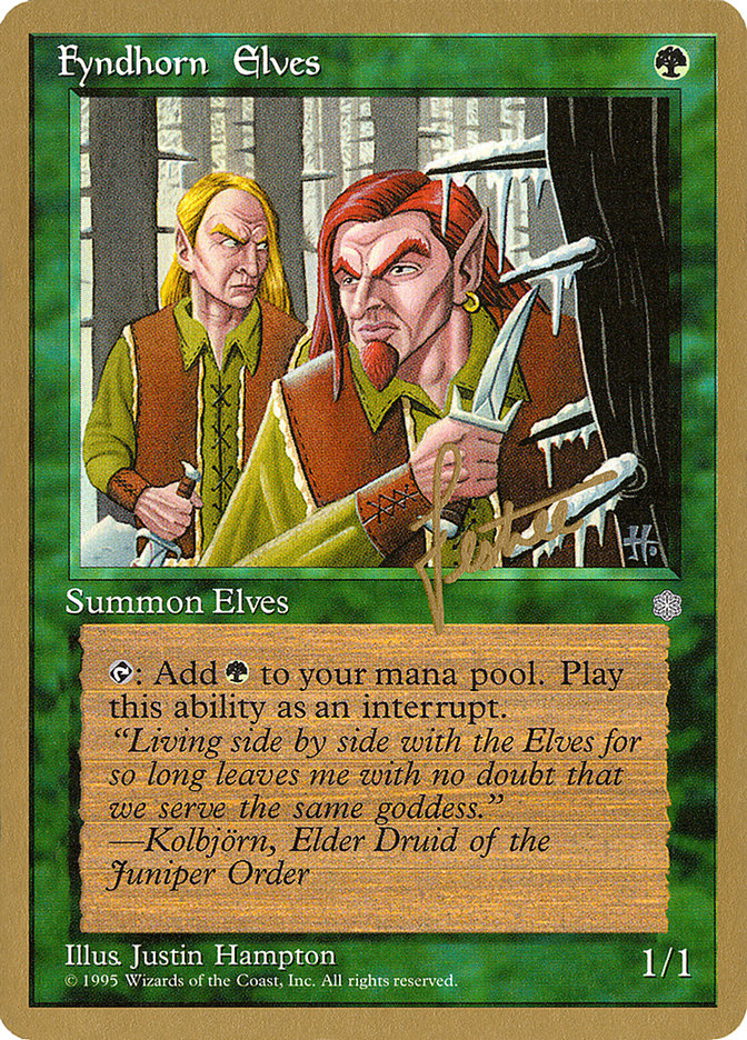 Fyndhorn Elves (Bertrand Lestree) [Pro Tour Collector Set] | Odin's Place