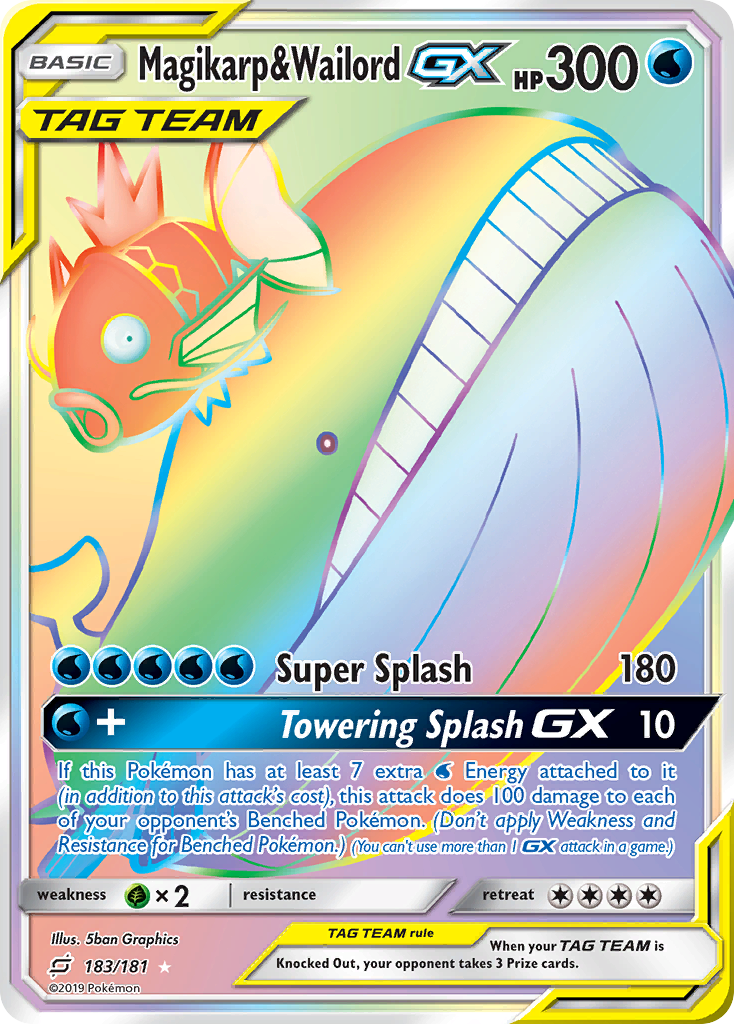 Magikarp & Wailord GX (183/181) [Sun & Moon: Team Up] | Odin's Place