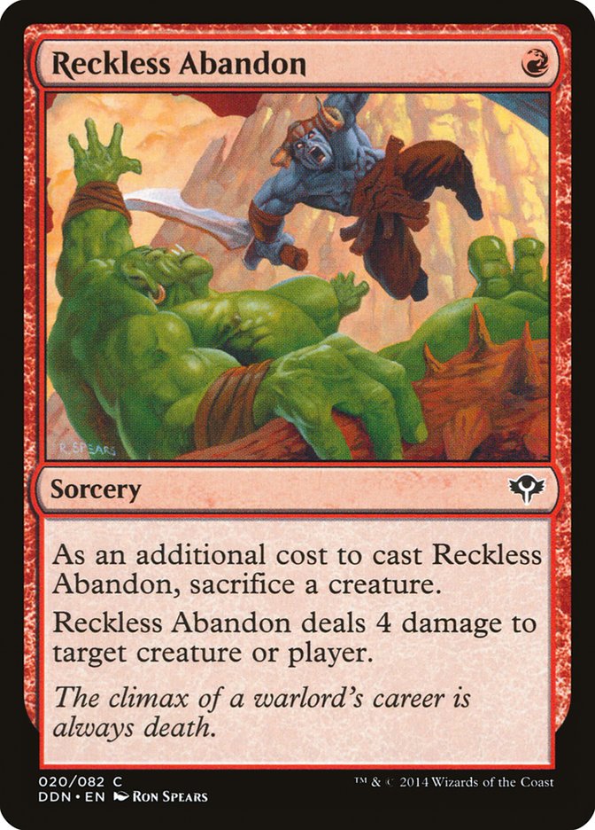 Reckless Abandon (20) [Duel Decks: Speed vs. Cunning] | Odin's Place
