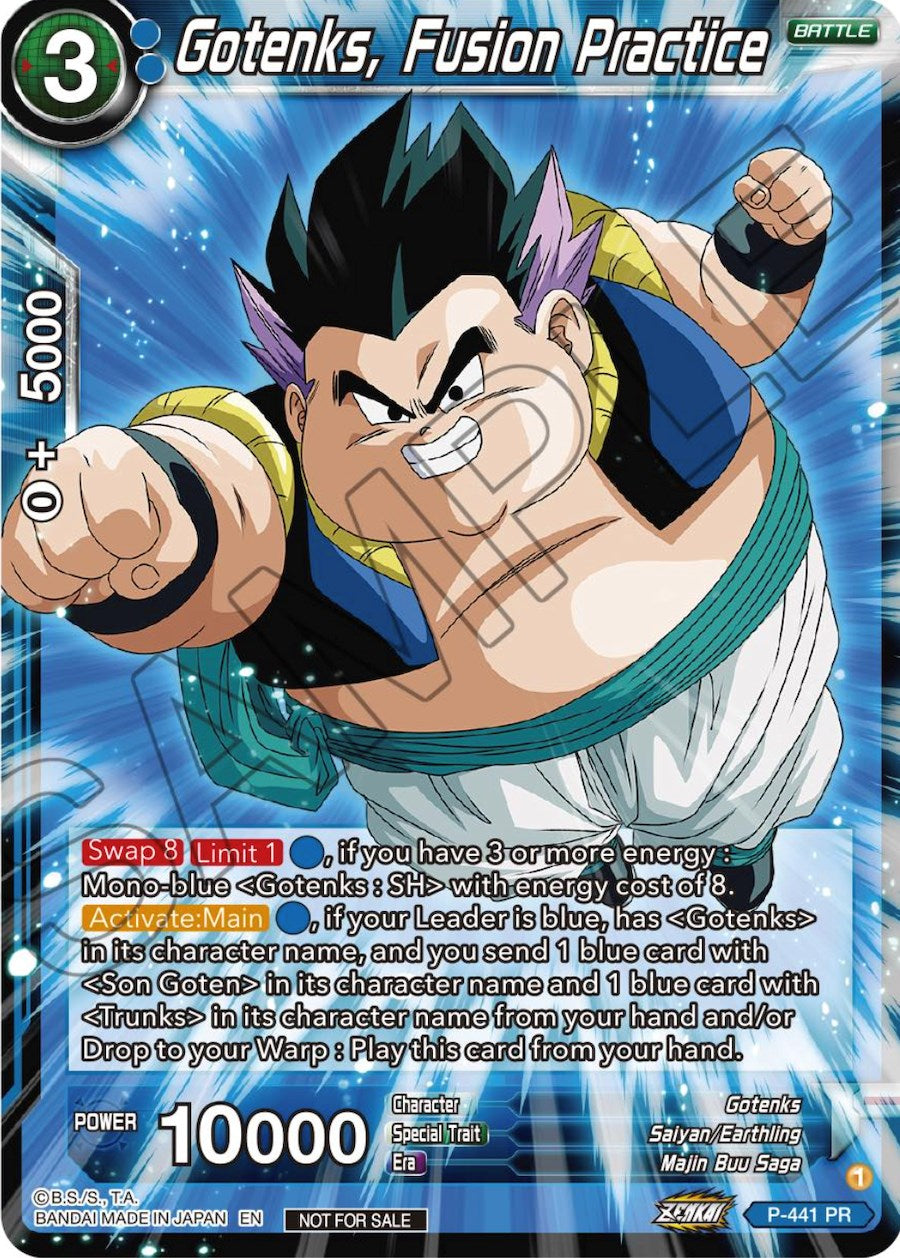 Gotenks, Fusion Practice (Zenkai Series Tournament Pack Vol.2) (P-441) [Tournament Promotion Cards] | Odin's Place