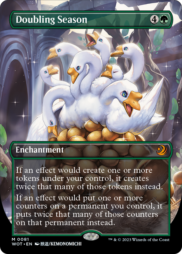 Doubling Season (Anime Borderless) [Wilds of Eldraine: Enchanting Tales] | Odin's Place