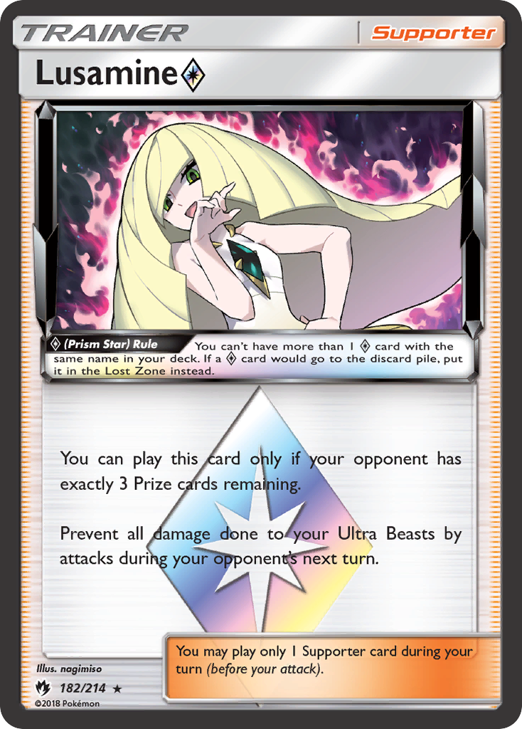 Lusamine (182/214) (Prism Star) [Sun & Moon: Lost Thunder] | Odin's Place