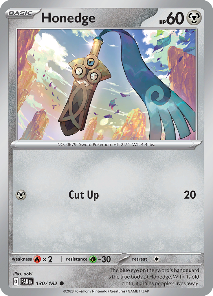 Honedge (130/182) [Scarlet & Violet: Paradox Rift] | Odin's Place
