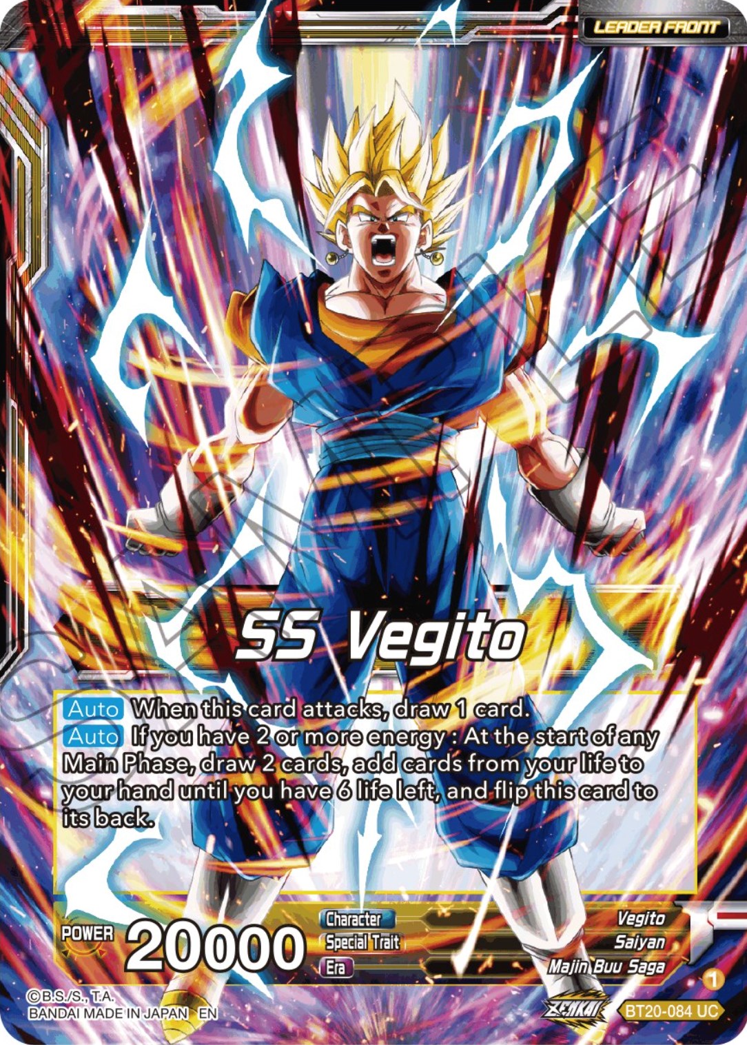 SS Vegito // Son Goku & Vegeta, Path to Victory (BT20-084) [Power Absorbed Prerelease Promos] | Odin's Place
