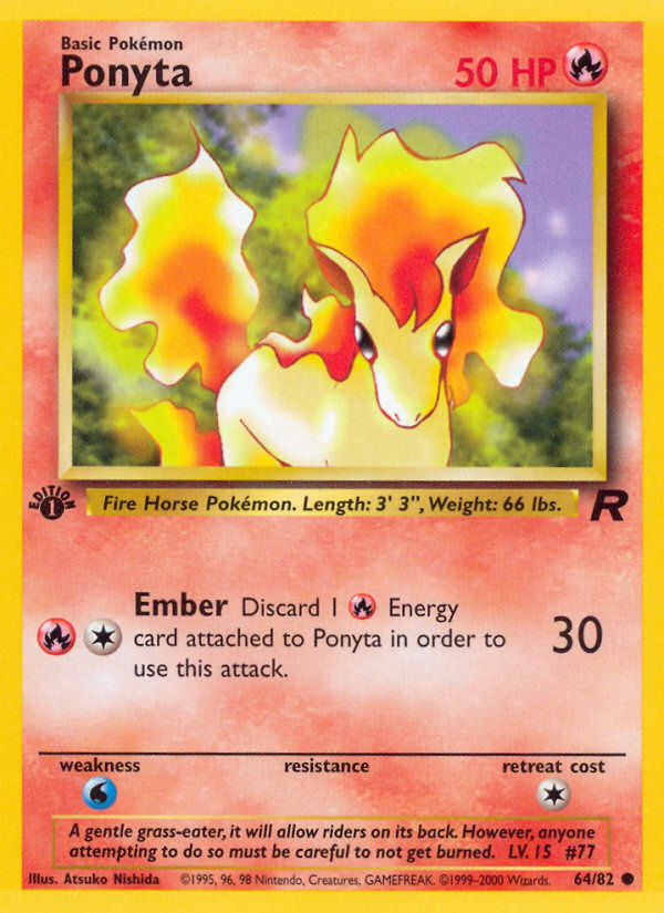 Ponyta (64/82) [Team Rocket 1st Edition] | Odin's Place