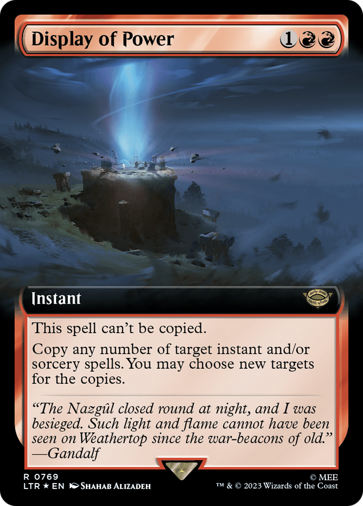 Display of Power (Extended Art) (Surge Foil) [The Lord of the Rings: Tales of Middle-Earth] | Odin's Place