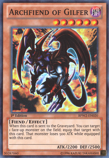 Archfiend of Gilfer [BPW2-EN020] Super Rare | Odin's Place