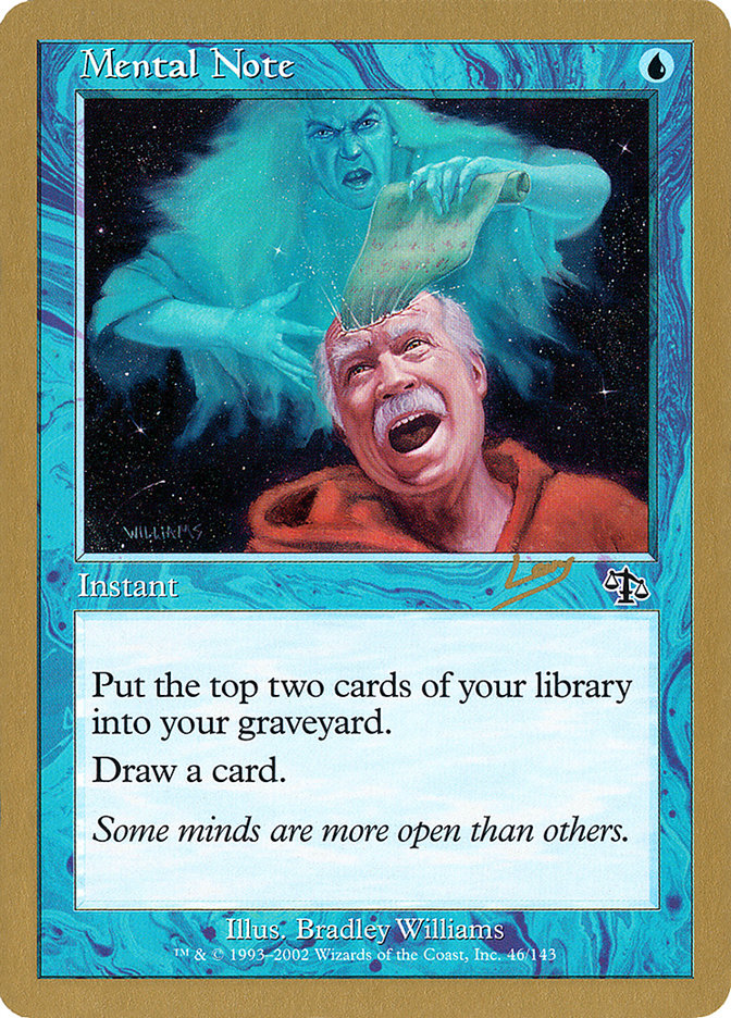 Mental Note (Raphael Levy) [World Championship Decks 2002] | Odin's Place