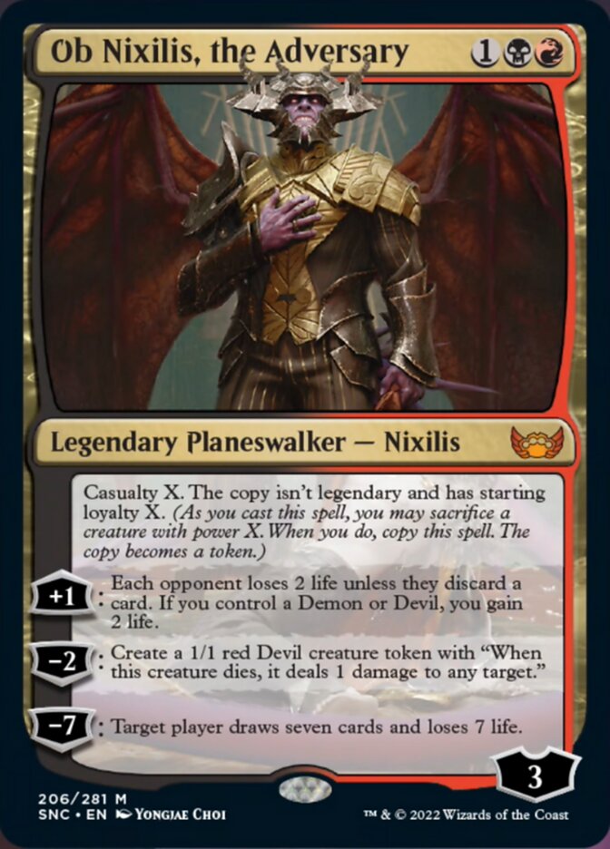 Ob Nixilis, the Adversary [Streets of New Capenna] | Odin's Place