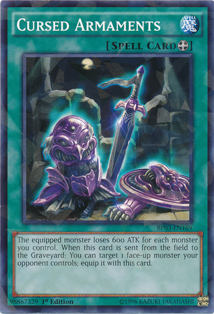 Cursed Armaments [BP03-EN169] Shatterfoil Rare | Odin's Place
