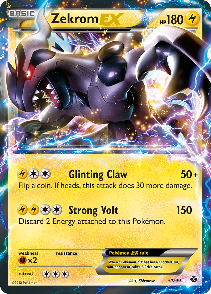 Zekrom EX (51/99) [Black & White: Next Destinies] | Odin's Place