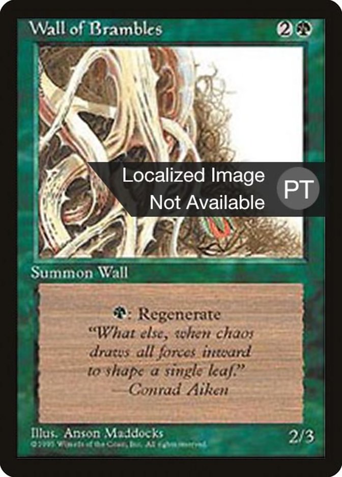 Wall of Brambles [Fourth Edition (Foreign Black Border)] | Odin's Place