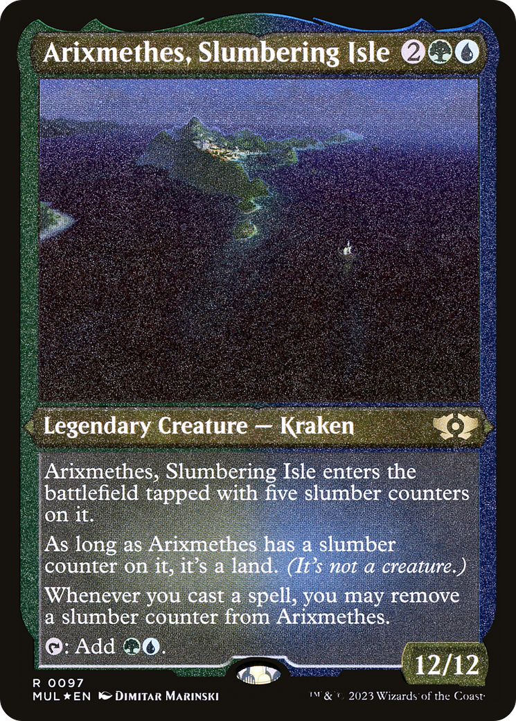 Arixmethes, Slumbering Isle (Foil Etched) [Multiverse Legends] | Odin's Place