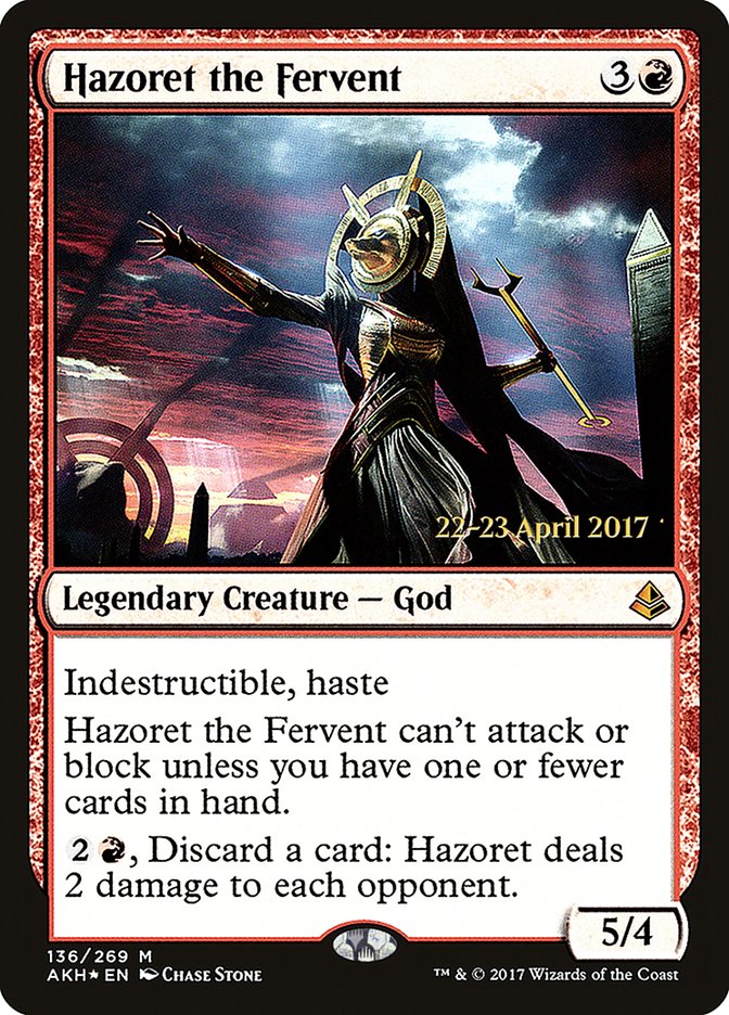 Hazoret the Fervent (136) [Amonkhet Prerelease Promos] | Odin's Place