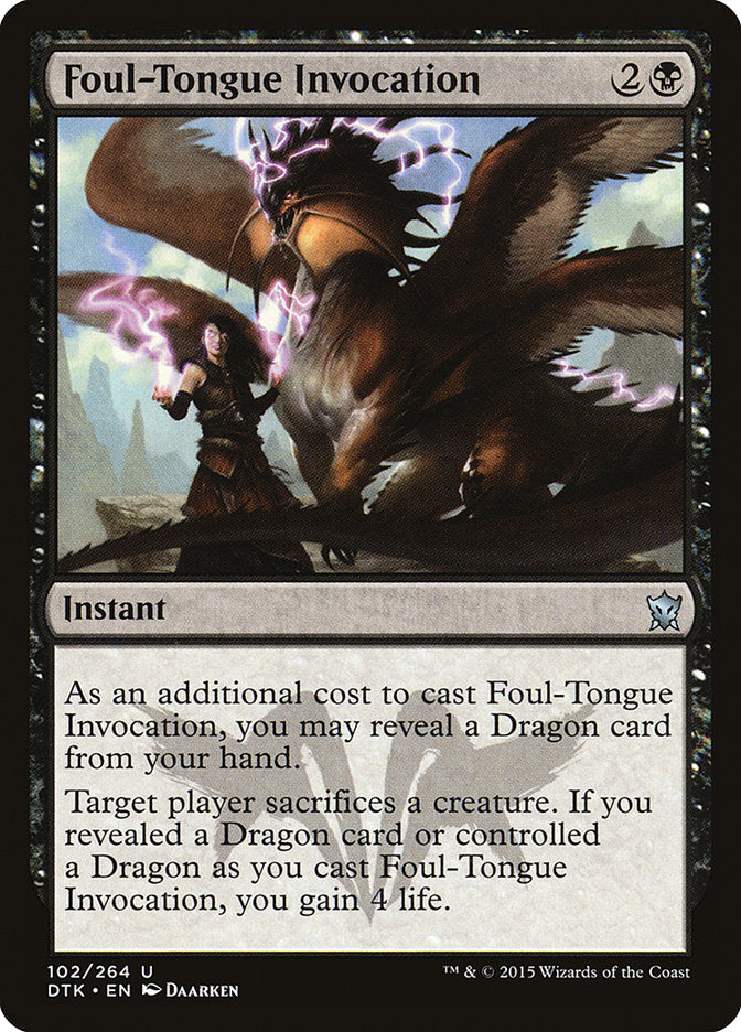 Foul-Tongue Invocation (102) [Dragons of Tarkir] | Odin's Place