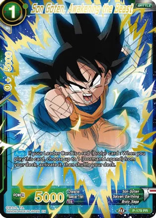 Son Goten, Awakening the Beast (Gold Stamped) (P-179) [Mythic Booster] | Odin's Place