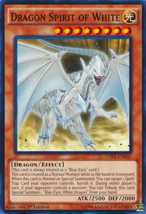 Dragon Spirit of White [LDK2-ENK02] Common | Odin's Place