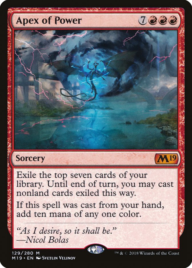 Apex of Power (129) [Core Set 2019] | Odin's Place