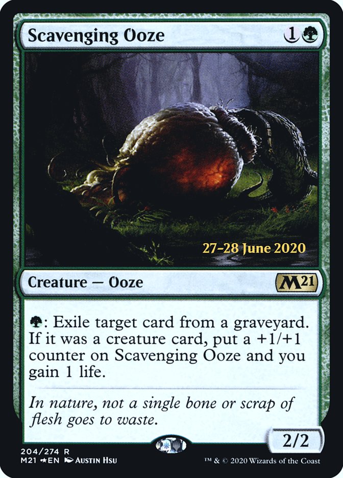 Scavenging Ooze [Core Set 2021 Prerelease Promos] | Odin's Place