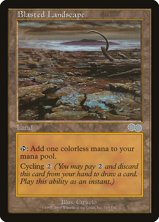 Blasted Landscape (319) [Urza's Saga] | Odin's Place