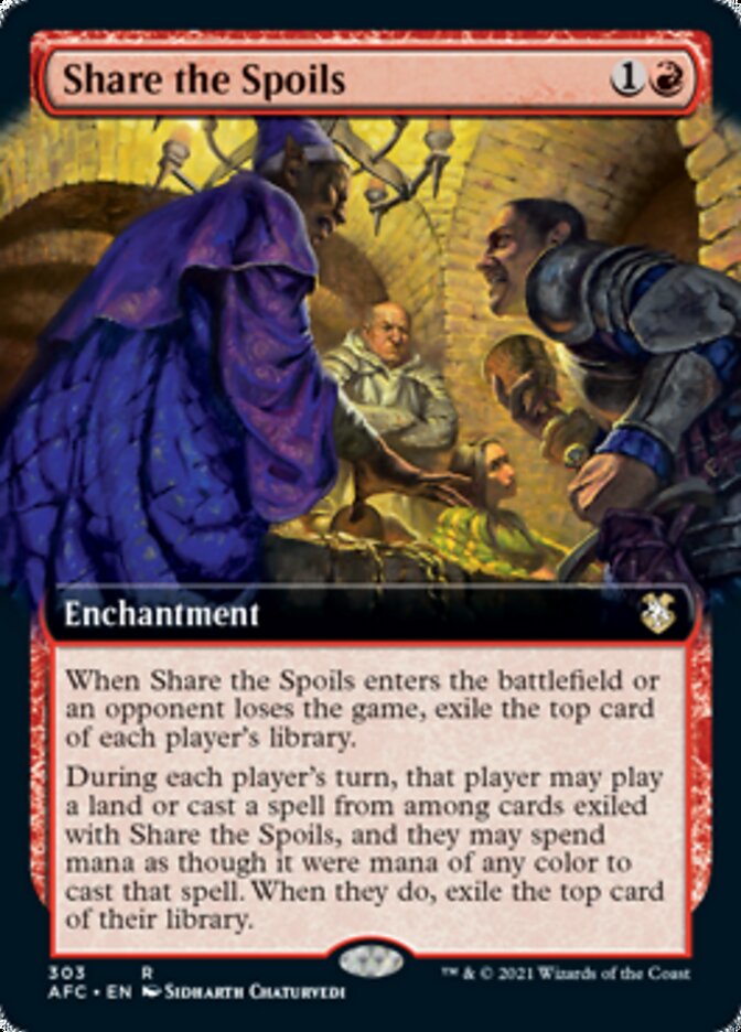 Share the Spoils (Extended Art) [Dungeons & Dragons: Adventures in the Forgotten Realms Commander] | Odin's Place