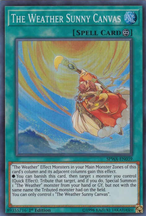 The Weather Sunny Canvas [SPWA-EN039] Super Rare | Odin's Place