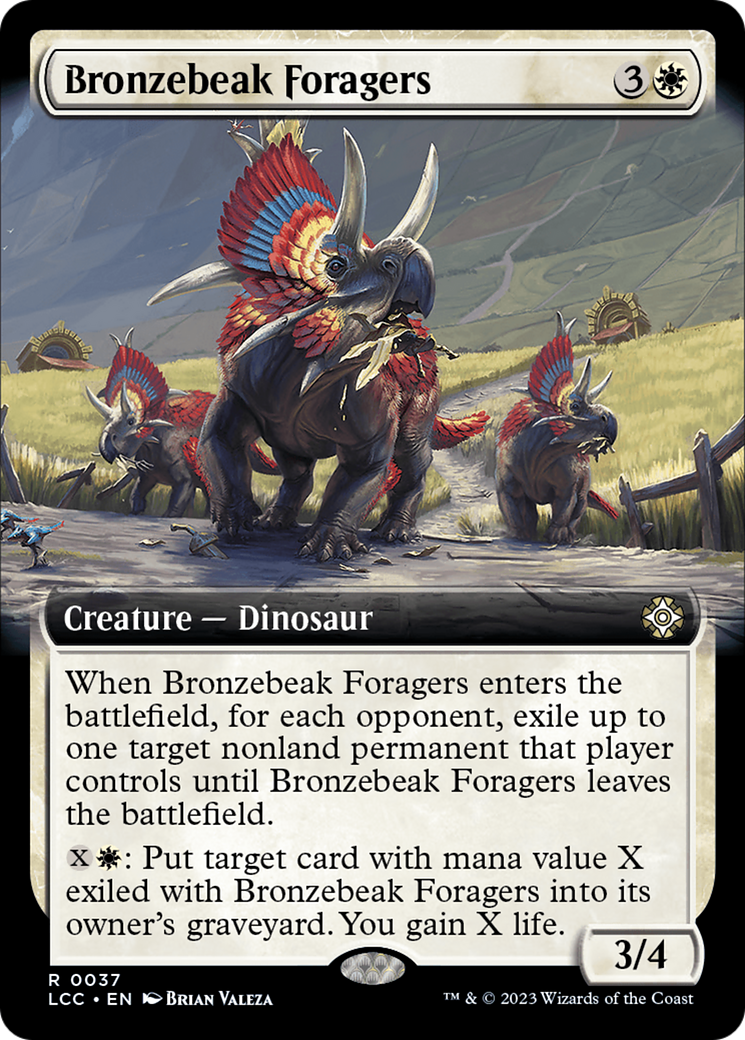 Bronzebeak Foragers (Extended Art) [The Lost Caverns of Ixalan Commander] | Odin's Place