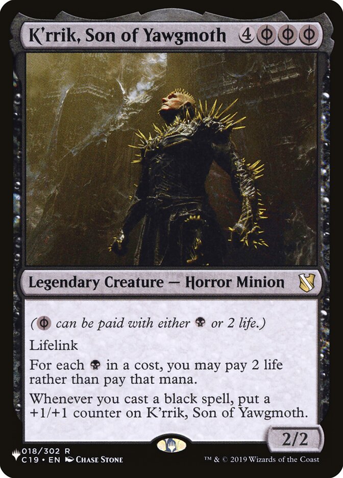K'rrik, Son of Yawgmoth [The List] | Odin's Place