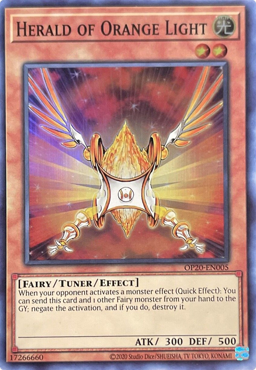 Herald of Orange Light [OP20-EN005] Super Rare | Odin's Place