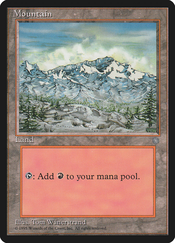Mountain (Trees Visible / Signature on Right) [Ice Age] | Odin's Place