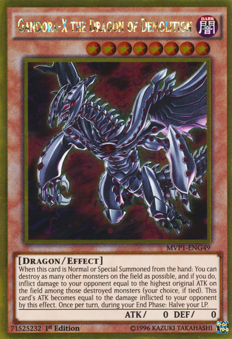 Gandora-X the Dragon of Demolition [MVP1-ENG49] Gold Rare | Odin's Place