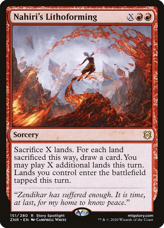 Nahiri's Lithoforming [Zendikar Rising] | Odin's Place
