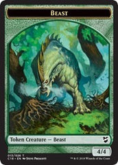 Beast (013) // Plant Double-Sided Token [Commander 2018 Tokens] | Odin's Place