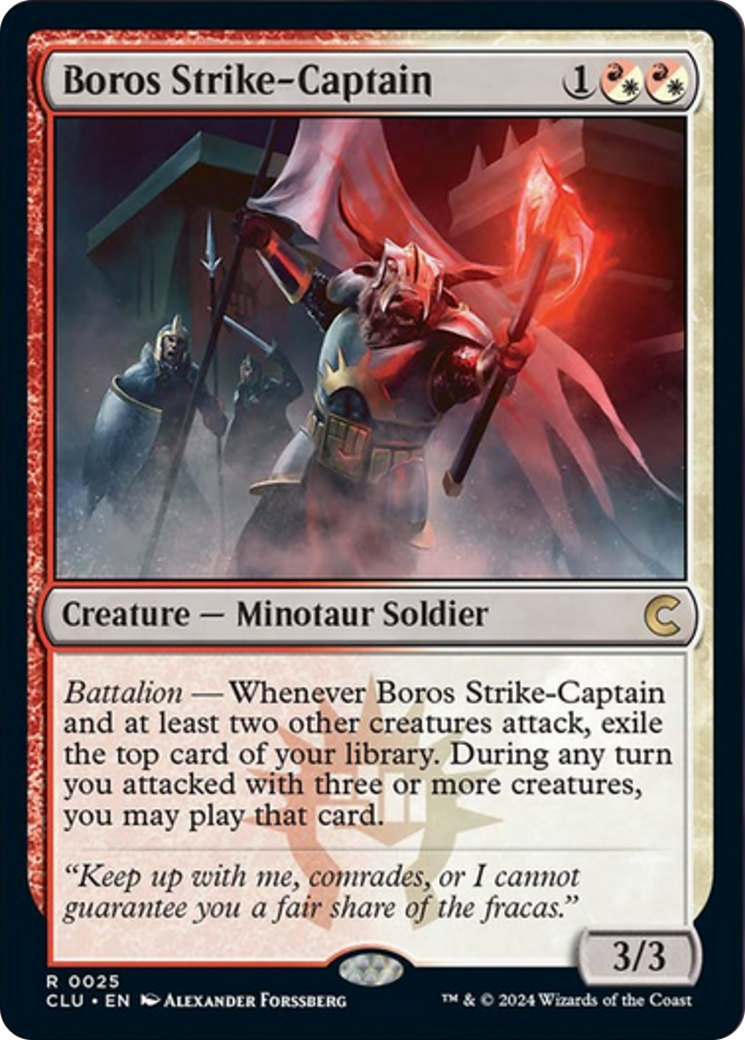 Boros Strike-Captain [Ravnica: Clue Edition] | Odin's Place