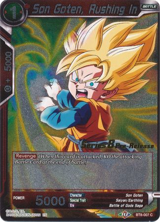 Son Goten, Rushing In (BT8-007_PR) [Malicious Machinations Prerelease Promos] | Odin's Place