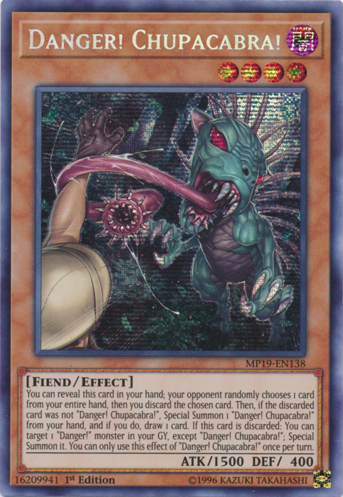 Danger! Chupacabra! [MP19-EN138] Prismatic Secret Rare | Odin's Place