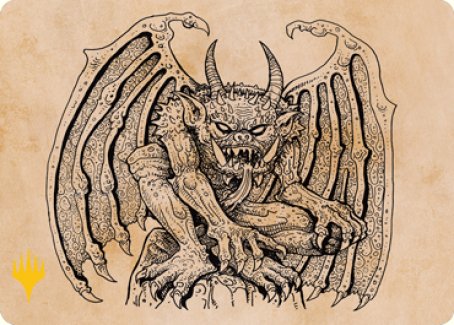 Cloister Gargoyle (Showcase) Art Card (Gold-Stamped Signature) [Dungeons & Dragons: Adventures in the Forgotten Realms Art Series] | Odin's Place