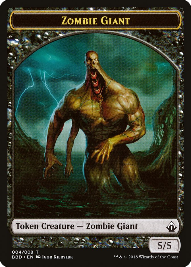 Zombie Giant Token (4) [Battlebond Tokens] | Odin's Place