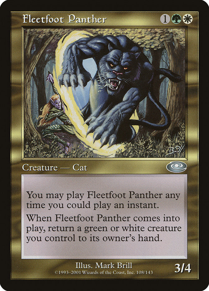 Fleetfoot Panther (108) [Planeshift] | Odin's Place