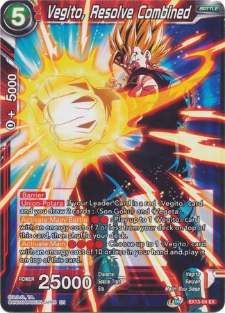 Vegito, Resolve Combined (EX13-05) [Special Anniversary Set 2020] | Odin's Place