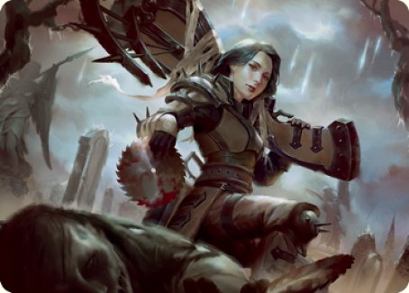 Sawblade Slinger Art Card [Innistrad: Crimson Vow Art Series] | Odin's Place